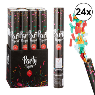 24er Set Party Popper 40cm - Party - Spaß