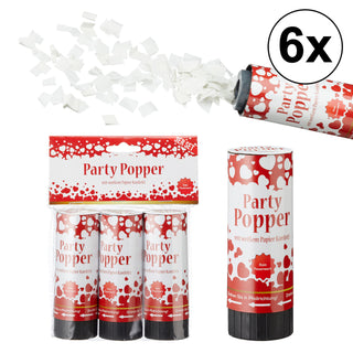 6er Set Party-Popper Love 10cm im 3er Set