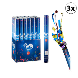 3/6/12/24x Party-Popper De Luxe 40cm Konfettikanone Set Konfettiregen