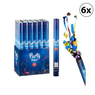 3/6/12/24x Party-Popper De Luxe 40cm Konfettikanone Set Konfettiregen