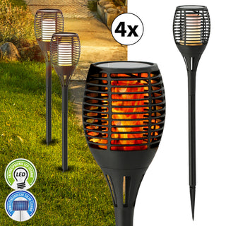 1x/4x/15x XXL LED Solar Fackel 75 cm - Garten - Leuchte