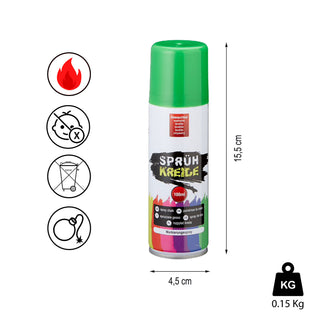 6/24x Kreidespray Sprühkreide Markierungsspray 6 verschiedene Farben wasserlöslich