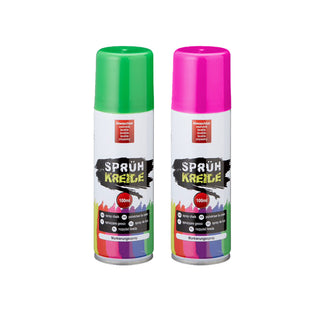 6/24x Kreidespray Sprühkreide Markierungsspray 6 verschiedene Farben wasserlöslich