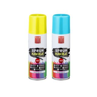 6/24x Kreidespray Sprühkreide Markierungsspray 6 verschiedene Farben wasserlöslich