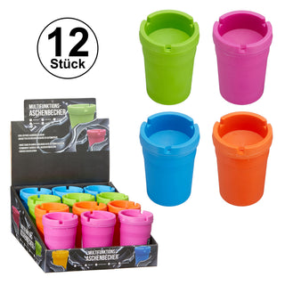 4x/12x Reiseaschenbecher Ø8cm Multifunktionsaschenbecher Auto Travel