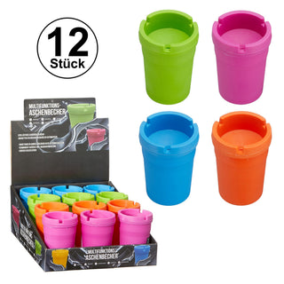 4x/12x Reiseaschenbecher Ø8cm Multifunktionsaschenbecher Auto Travel