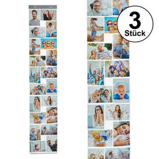 1x / 3x Fotovorhang mit 15 / 16 oder 20 Taschen 10 x 15 cm