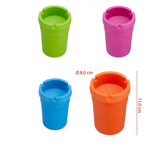 4er Set Reiseaschenbecher Travel