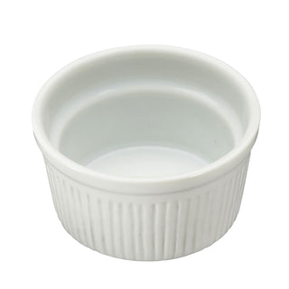 Servierschale rund 12er Set weiß 6,4x3,5x6,4cm New Bone China Schale Schüssel Auflaufform Tischgeschirr Snackschale