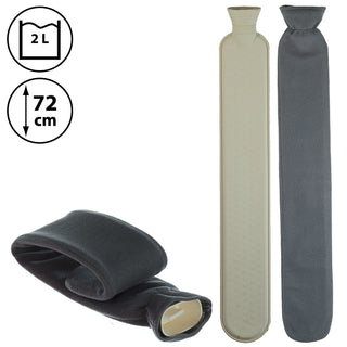 Schlauchwärmflasche 73cm Wärmflasche Bettflasche Thermophor Füllmenge 2 Liter Schulter Nacken