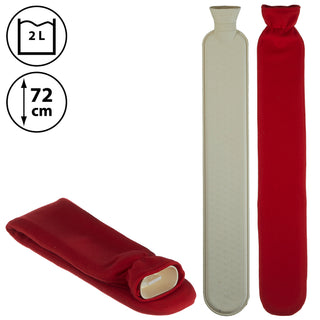 Schlauchwärmflasche 73cm Wärmflasche Bettflasche Thermophor Füllmenge 2 Liter Schulter Nacken