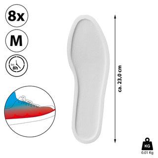 8/24er Set Wärmepad Fußwärmer Thermopad Sohlenwärmer Einlegesohlen 1 Paar 3 verschiedene Größen