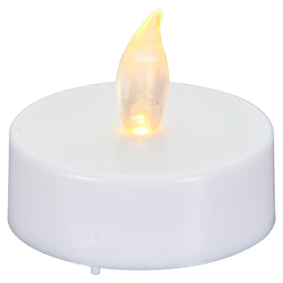 LED Teelicht Gigant 6er Set flackernd Kerzen Teelichter XL Teelicht weiß Kunststoff flammenlos