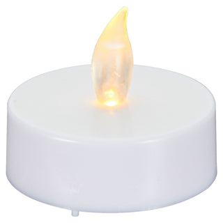 LED Teelicht Gigant 6er Set flackernd Kerzen Teelichter XL Teelicht weiß Kunststoff flammenlos