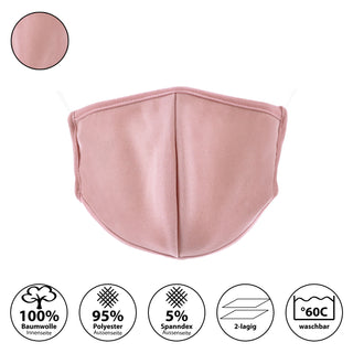 6er Set Stoffmasken Mundschutz in 6 Farben