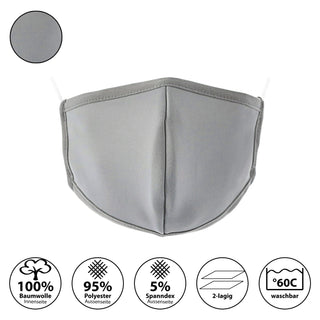 6er Set Stoffmasken Mundschutz in 6 Farben