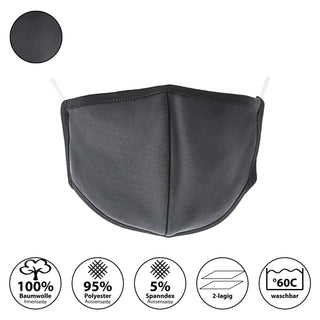 6er Set Stoffmasken Mundschutz in 6 Farben