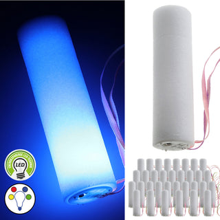 6/36x LED Leuchtstab 15x4cm Glowstick batteriebetrieben Leuchtfunktion Lichtstab