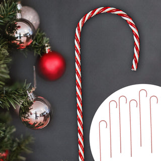 XL Zuckerstange 6er Set H75cm Candystange Weihnachtsdeko Dekostange rot weiß gestreift