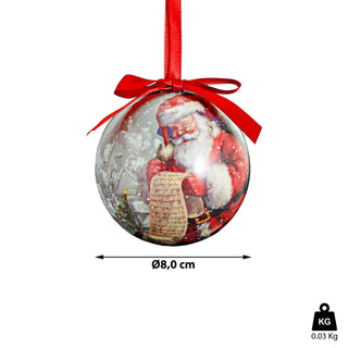 4er / 12er Set Nostalgie Christbaumkugel Ø8 cm