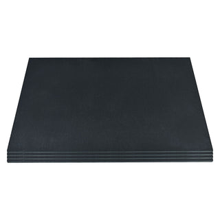 Schieferplatte 4er Set rechteckig Tischuntersetzer Steinplatte Servierplatte Untersetzer