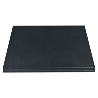 Schieferplatte 4er Set rechteckig Tischuntersetzer Steinplatte Servierplatte Untersetzer