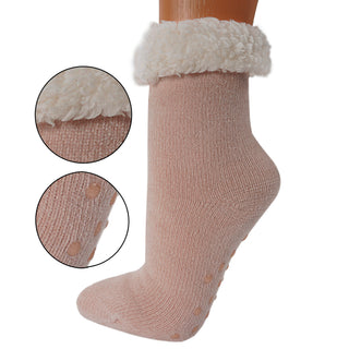 Kuschelsocken Damen Hüttensocken Chenille -  Größe 36-41 Farbwahl