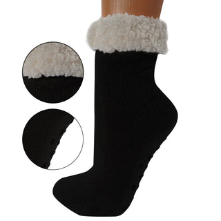 Kuschelsocken Damen Hüttensocken Chenille -  Größe 36-41 Farbwahl