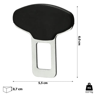 Gurtwarner deaktivieren Gurtalarm Stopper für alle gängigen Automodelle 5,5x0,7x6cm Metall