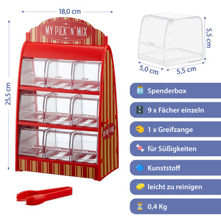 Süßigkeitenspender ca. H25 cm ohne Inhalt