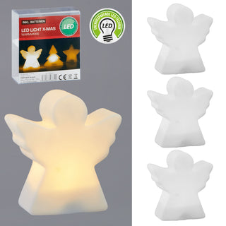 LED Weihnachtsbeleuchtung im 3er Set in 3 Varianten inkl. 3x Knopfzellen Weihnachtsdeko