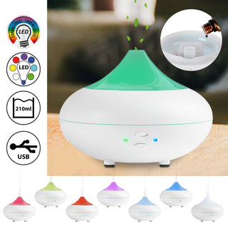 Aroma Diffusor mit Beleuchtung weiß Wellness Luftbefeuchtung Aromatherapie