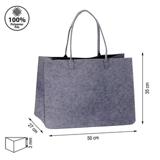 Filztasche mit Henkel Einkaufstasche Shopper Tasche Filzkorb Aufbewahrungstasche