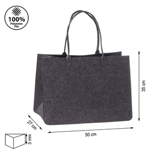 Filztasche mit Henkel Einkaufstasche Shopper Tasche Filzkorb Aufbewahrungstasche