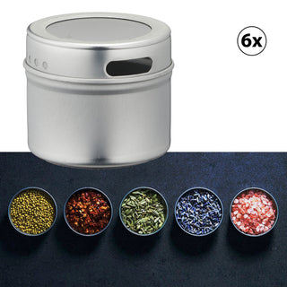 6/12/24x Aufbewahrungsdosen magnetisch Gewürzdosen Gewürzbehälter Mehrzweckdose Dosen