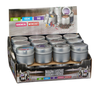 6/12/24x Aufbewahrungsdosen magnetisch Gewürzdosen Gewürzbehälter Mehrzweckdose Dosen