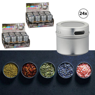 6/12/24x Aufbewahrungsdosen magnetisch Gewürzdosen Gewürzbehälter Mehrzweckdose Dosen