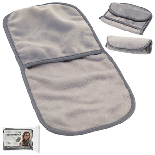 Abschmink-Handschuh 2er Set Mikrofaser 19x39x0,5cm 100% Polyester grau OEKO-Tex 100 Reinigungs-Handschuhe