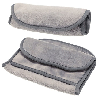 Abschmink-Handschuh 2er Set Mikrofaser 19x39x0,5cm 100% Polyester grau OEKO-Tex 100 Reinigungs-Handschuhe