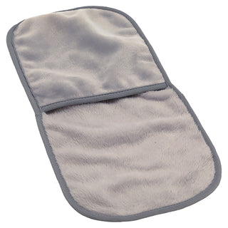 Abschmink-Handschuh 2er Set Mikrofaser 19x39x0,5cm 100% Polyester grau OEKO-Tex 100 Reinigungs-Handschuhe