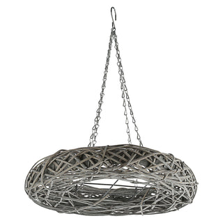 Weidenkranz grau zum Aufhängen oder Legen 45cm Holzkranz Weide Dekokranz Dekoring Ring