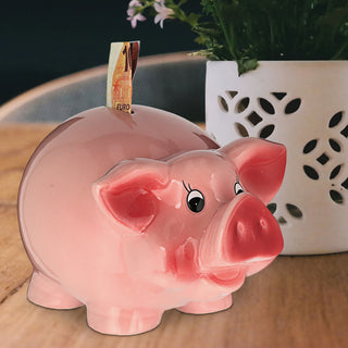 Sparschwein XXL rosa 25 cm Spardose Schwein Sparbüchse Geldgeschenk Sparen Gelddose