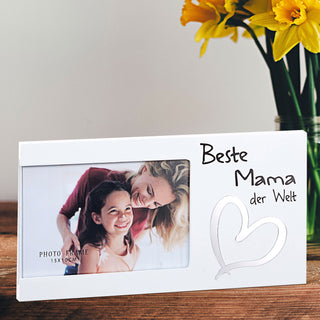 Bilderrahmen mit Spruch Fotorahmen Spiegel-Motiv Rahmen für Bild 15 x 10 cm