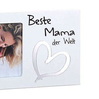 Bilderrahmen mit Spruch Fotorahmen Spiegel-Motiv Rahmen für Bild 15 x 10 cm