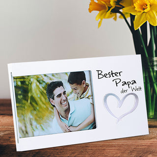 Bilderrahmen mit Spruch Fotorahmen Spiegel-Motiv Rahmen für Bild 15 x 10 cm