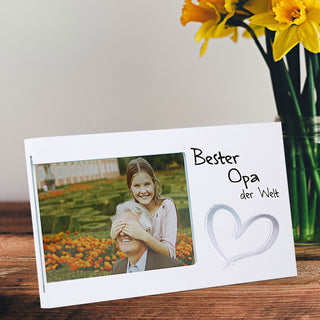 Bilderrahmen mit Spruch Fotorahmen Spiegel-Motiv Rahmen für Bild 15 x 10 cm