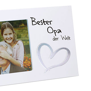 Bilderrahmen mit Spruch Fotorahmen Spiegel-Motiv Rahmen für Bild 15 x 10 cm