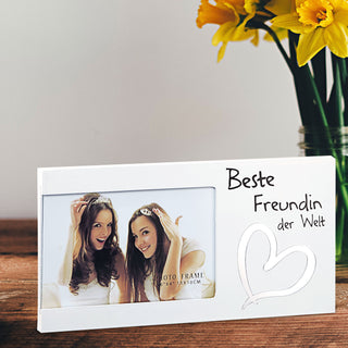 Bilderrahmen mit Spruch Fotorahmen Spiegel-Motiv Rahmen für Bild 15 x 10 cm