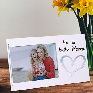 Bilderrahmen mit Spruch Fotorahmen Spiegel-Motiv Rahmen für Bild 15 x 10 cm