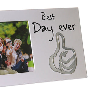 Bilderrahmen mit Spruch Fotorahmen Spiegel-Motiv Rahmen für Bild 15 x 10 cm